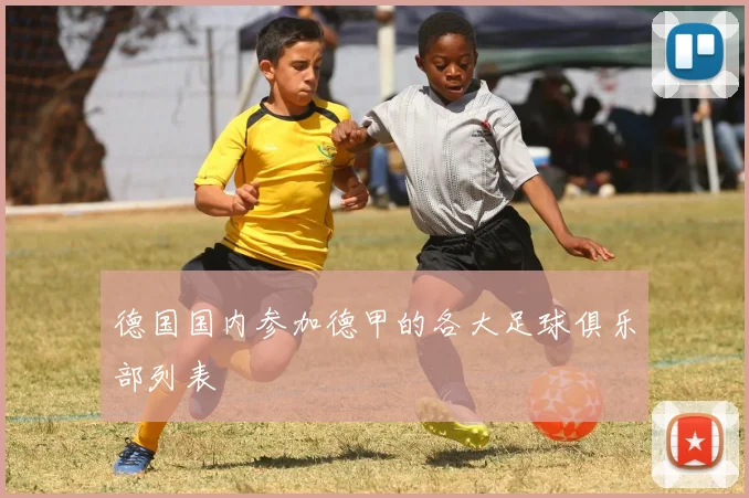 德国国内参加德甲的各大足球俱乐部列表